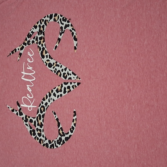 Realtree Heathered Pink Tee with Logo - Picture 5 of 8
